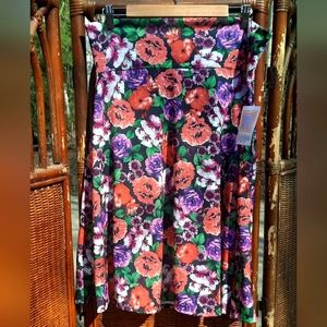 🍀3/15 🆕️ LulaRoe Floral Midi Skirt